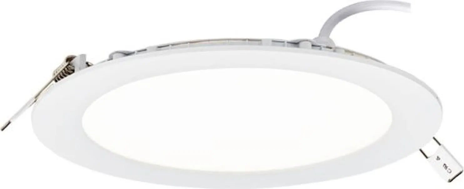 LED-paneeli Limente DRI-12 Lux Ø 168x20 mm 12W IP44 upotettava valkoinen