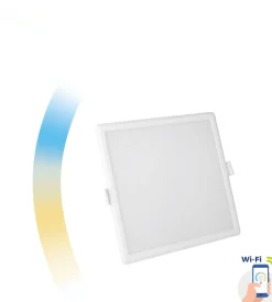 LED-paneeli Spectrum Algine Cct+Dim Wi-Fi Smart neliö upotettava, valkoinen, eri kokoja