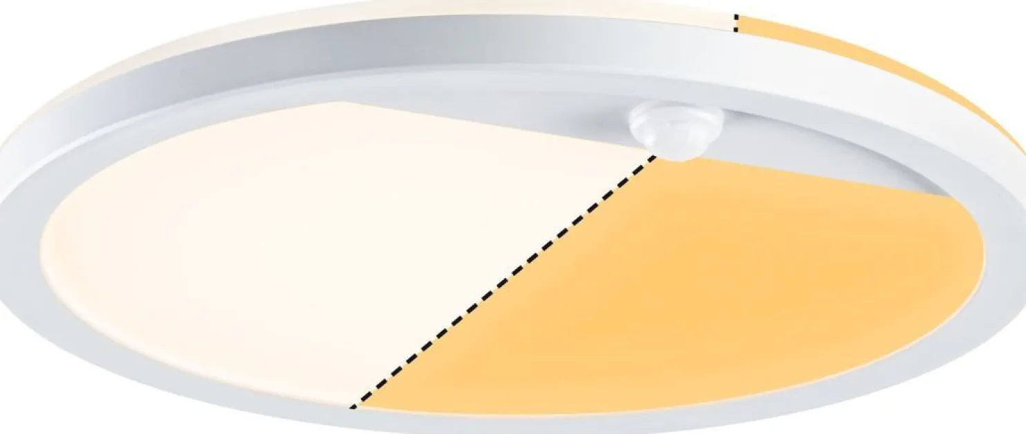 LED-paneeli ulkokäyttöön Paulmann Lamina, IP44, 28cm, liiketunnistin, hämärätunnistin, säädettävä värilämpötila, eri värejä