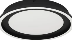 LED-Plafondi Eglo Calagrano Ø38cm värivaihto + kaukosäädin musta/valkoinen