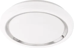 LED-plafondi Eglo Capasso Ø340mm valkoinen kromi 96023
