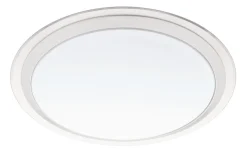 LED-plafondi Eglo Crosslink Competa-C 17W Ø430x90 mm IP20 valkoinen/hopea/kirkas