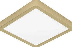 LED-Plafondi Eglo Fueva 5 harjattu messinki/valkoinen eri kokoja