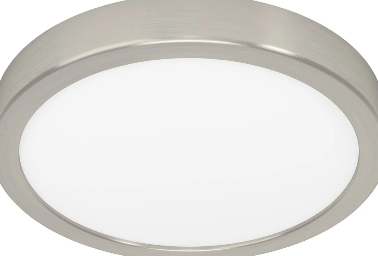 LED-Plafondi Eglo Fueva 5 himmennettävä pyöreä mattanikkeli/valkoinen eri kokoja
