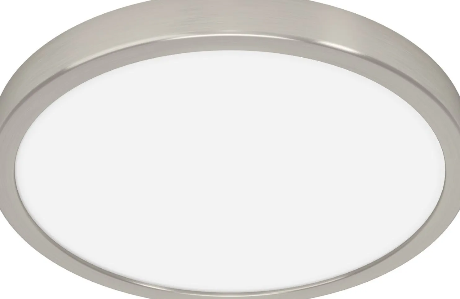 LED-Plafondi Eglo Fueva 5 himmennettävä pyöreä mattanikkeli/valkoinen eri kokoja