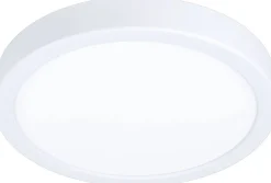 LED-Plafondi Eglo Fueva 5 3000K valkoinen pyöreä pinta-asennettava himmennin vaihdettava LED eri kokoja