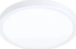 LED-Plafondi Eglo Fueva 5, 3000K valkoinen pyöreä pinta-asennettava vaihdettava LED eri kokoja