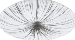LED-plafondi Eglo Nieves Ø510 mm valkoinen/hopea