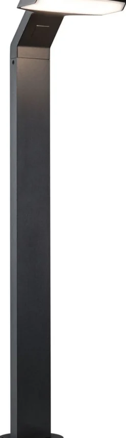 LED-pollarivalaisin liiketunnistimella Paulmann Zenera, 67cm, IP44, 3000K, korroosionkestävä, antrasiitti