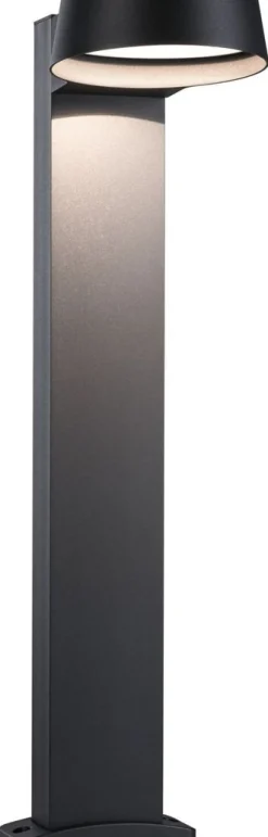 LED-pollarivalaisin Paulmann Capea Grand, IP44, 3000K, antrasiitti