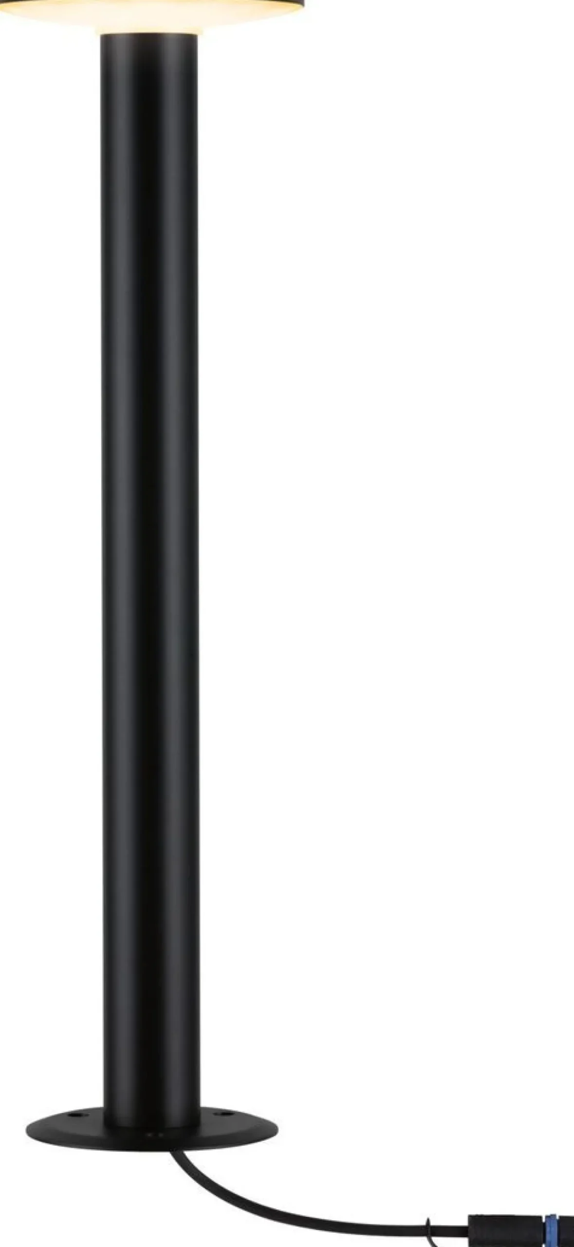 LED-pollarivalaisin Paulmann Plug & Shine Plate, IP44, 2200K, 7W, antrasiitti