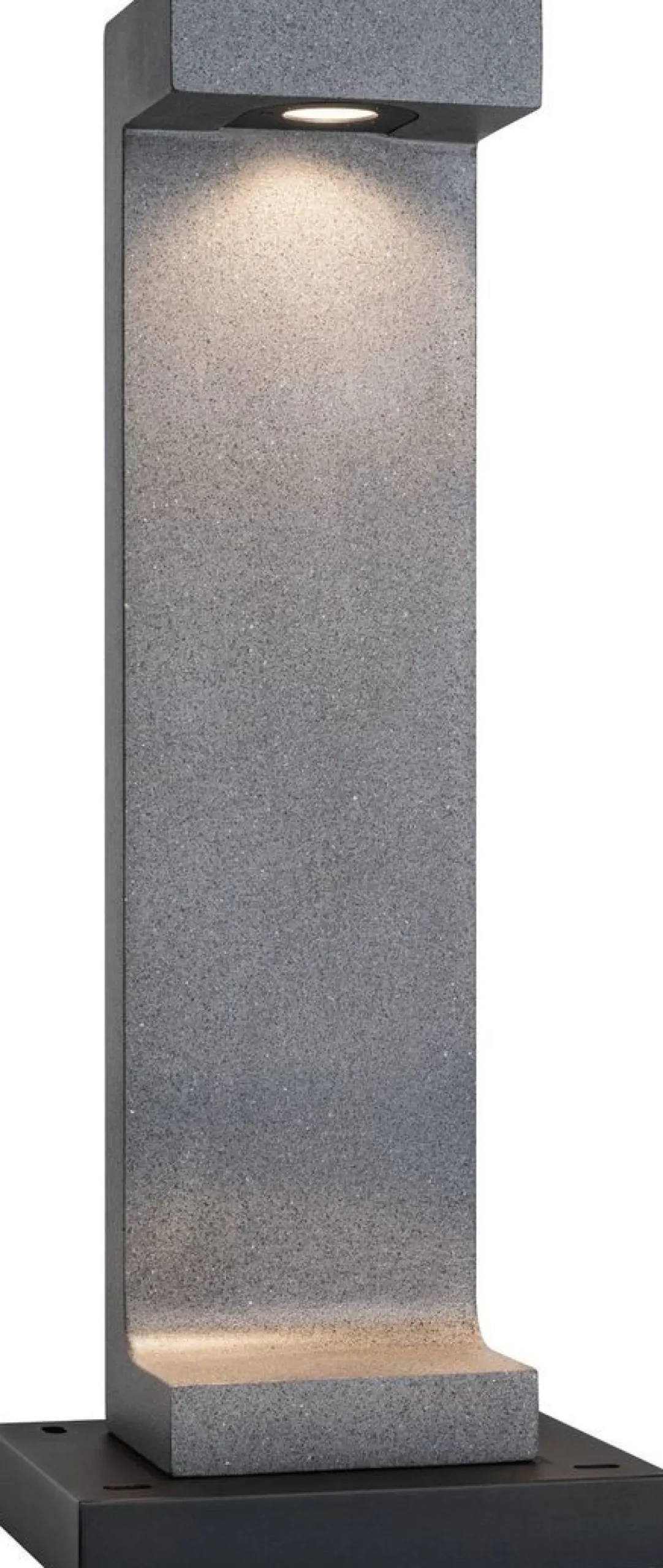 LED-pollarivalaisin Paulmann Concrea, IP65, 61.6cm, 3000K, betoni