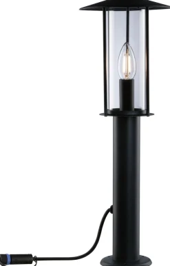 LED-pollarivalaisin Paulmann Plug & Shine Classic, IP44, 3000K, antrasiitti