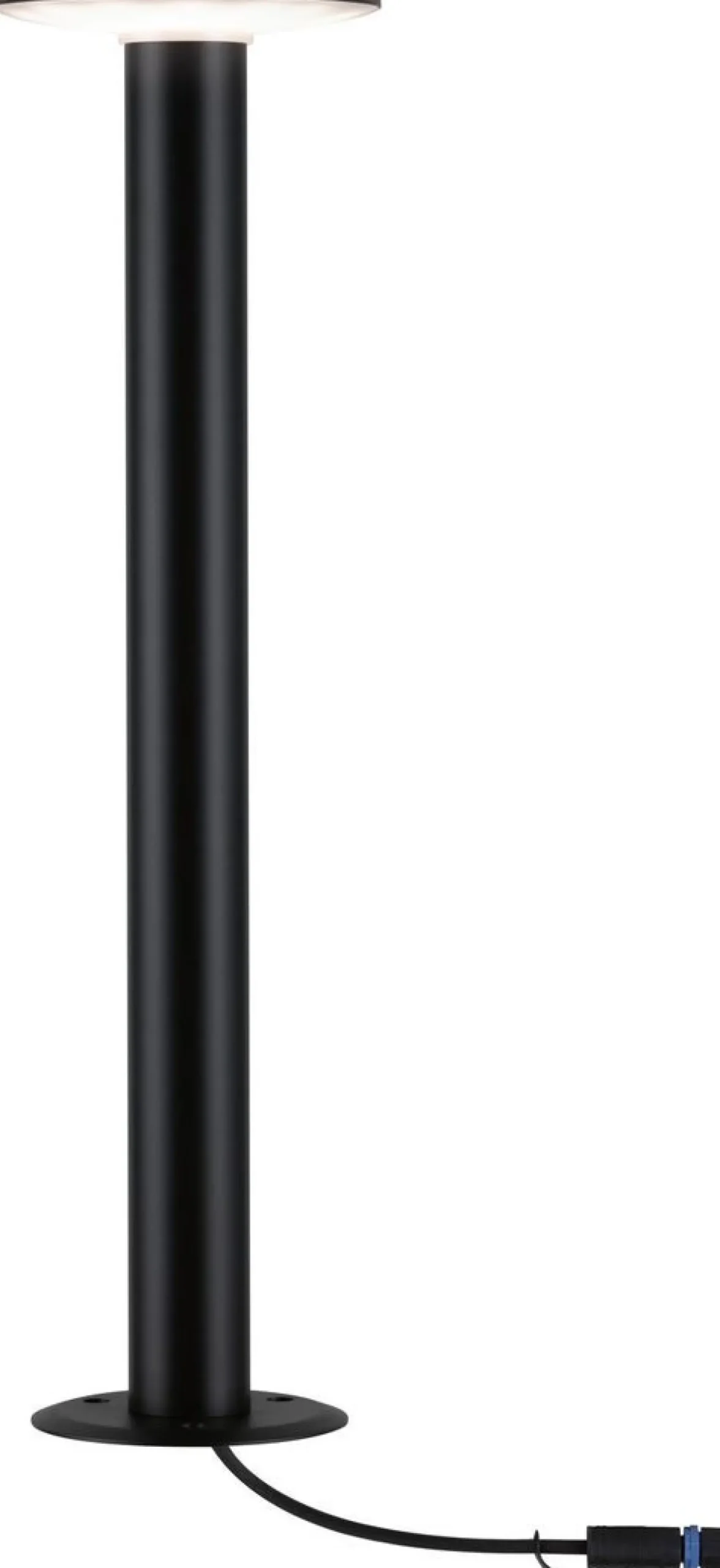 LED-pollarivalaisin Paulmann Plug & Shine Plate, IP44, 3000K, antrasiitti