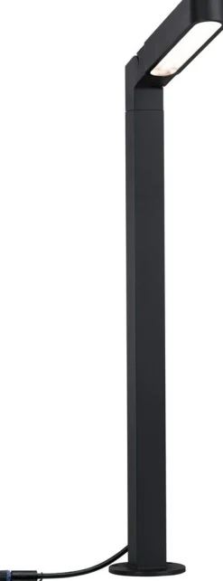 LED-pollarivalaisin Paulmann Plug & Shine Ito, IP65, 3000K, pystysuuntainen säätö, antrasiitti