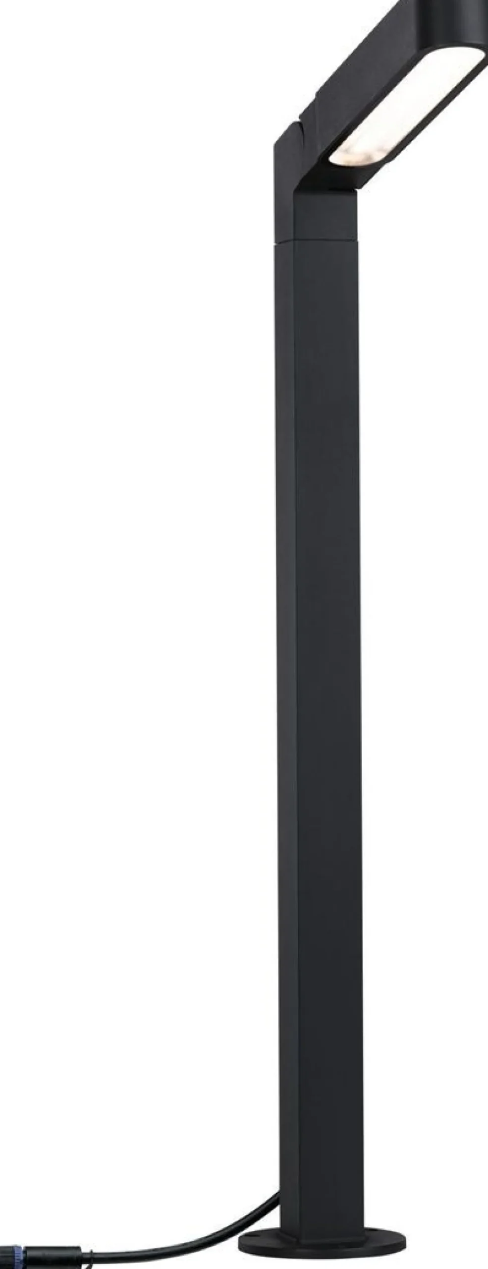 LED-pollarivalaisin Paulmann Plug & Shine Ito, IP65, 3000K, pystysuuntainen säätö, antrasiitti
