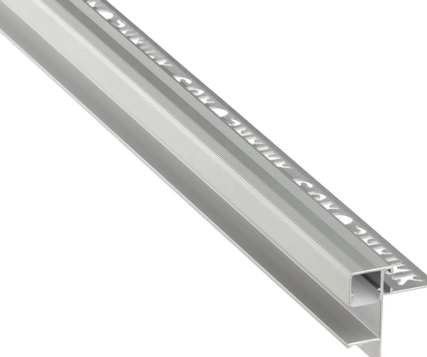 LED-porraslista Euroshrink 306A, alumiini, 12mm x 2.5m, eri värejä