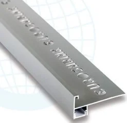 LED-porraslistan ulkokulmapala Euroshrink E-305A, alumiini, mattahopea