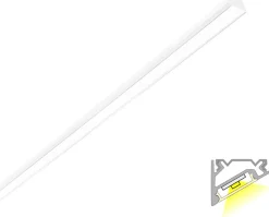 LED-profiili Limente LED-LUXOR 40 LUX 3000K 57W valkoinen 4m