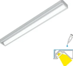LED-profiili Limente Lila DOB uppoprofiili IP44, alumiini, eri vaihtoehtoja