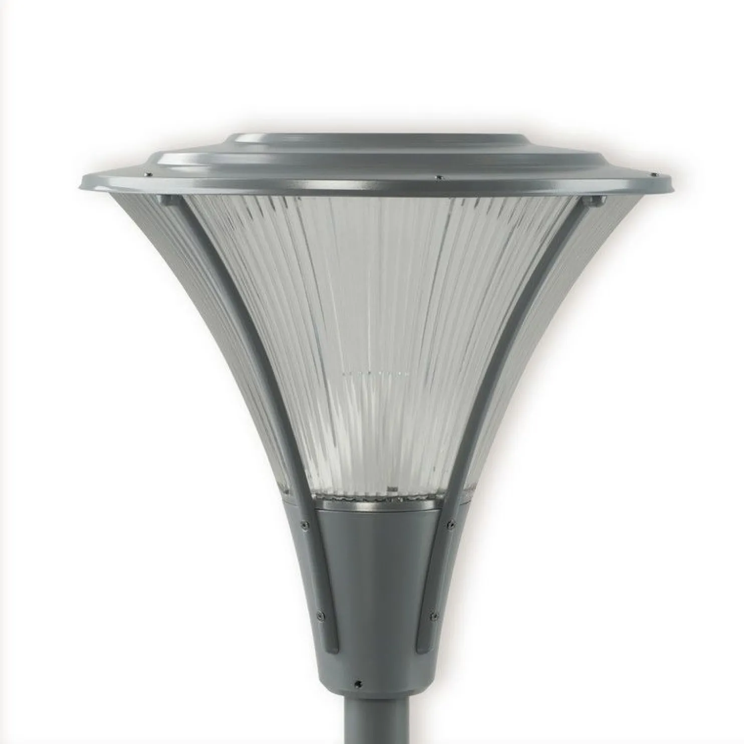 LED-pylväsvalaisin Ensto Opera Deco OPD530L20HH 20W/840 helmenharmaa akryylikuvulla