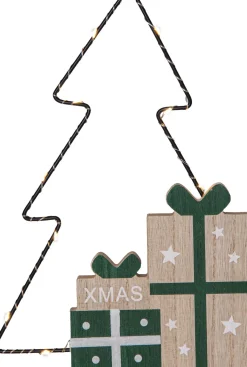 LED-pöytäkoriste Star Trading Jolly kuusi 27.5cm, vihreä