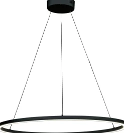 LED-riippuvalaisin Aneta Lighting Oda Ø76cm, musta