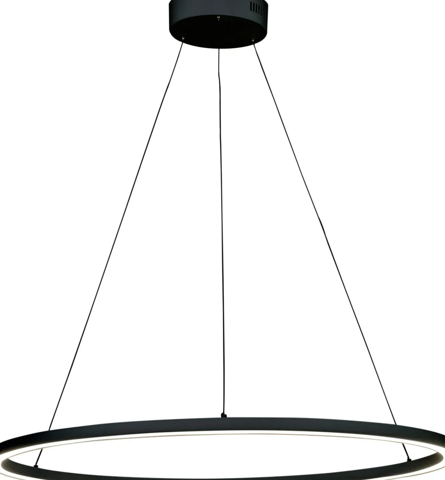 LED-riippuvalaisin Aneta Lighting Oda Ø76cm, musta
