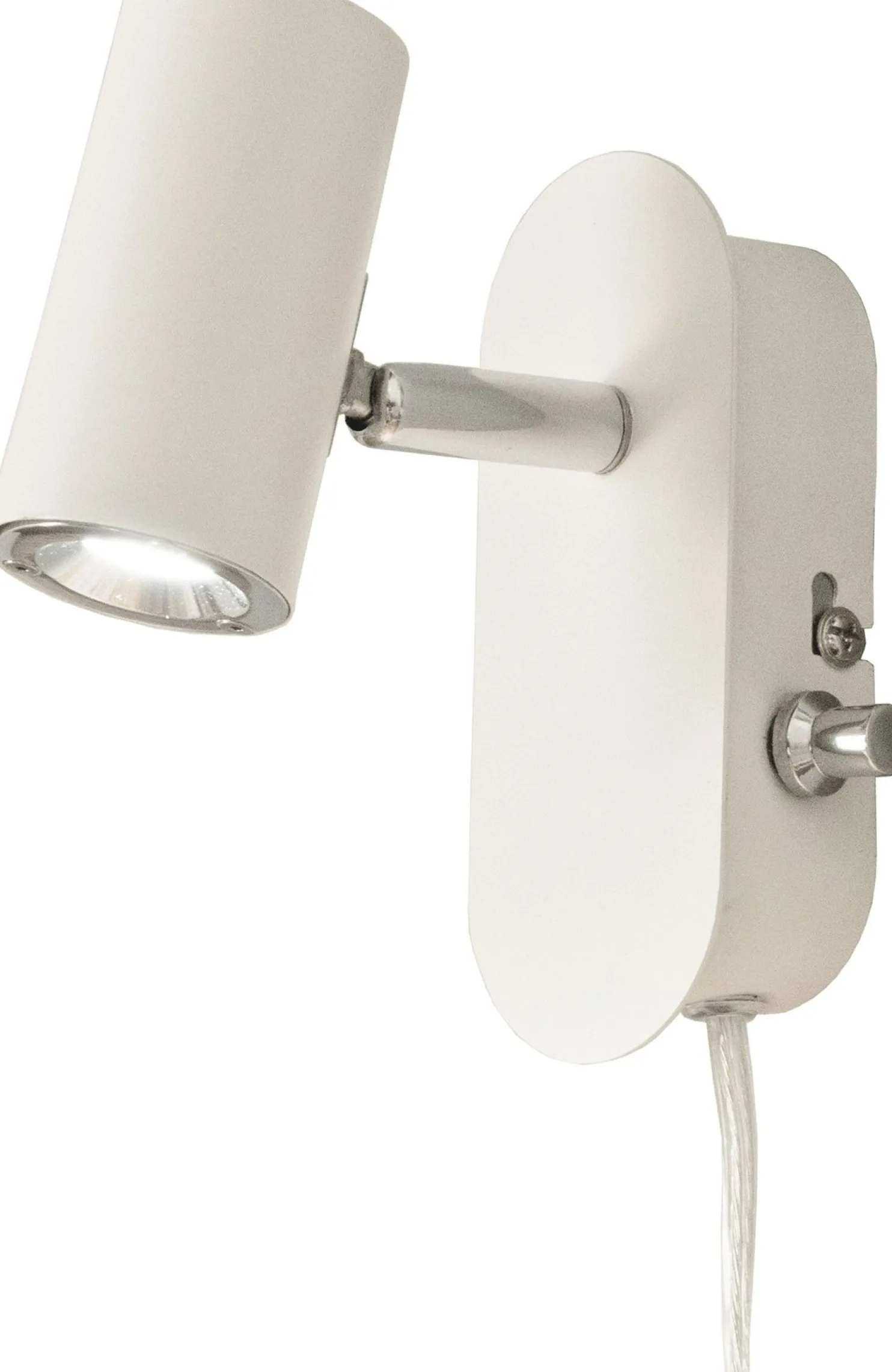 LED-seinäspotti Aneta Lighting Gusto valkoinen/kromi himmennettävä