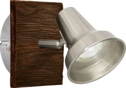 LED-seinäspotti Eglo Filipina 120x120mm teräs ruskea 95646