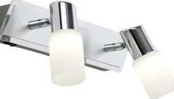 LED-seinäspotti Trio Clapton 360x70x185 mm 2-osainen harjattu alumiini