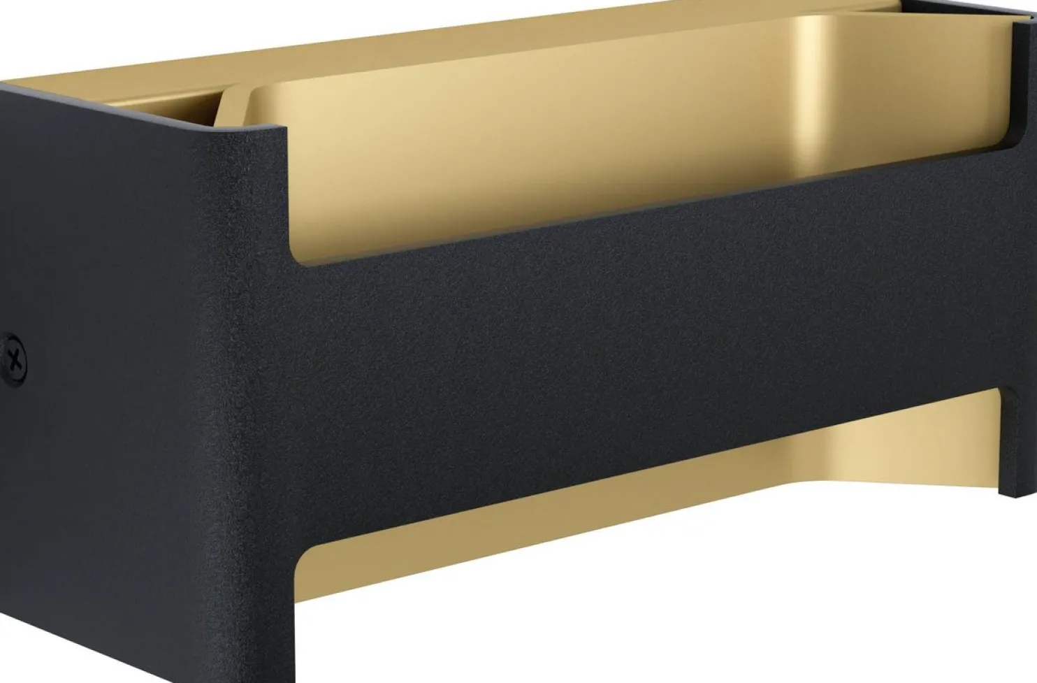 LED-Seinävalaisin Eglo Feloniche 22x10cm musta/kulta