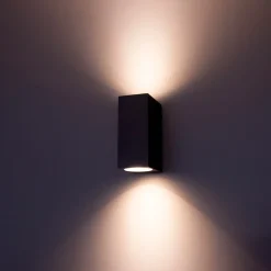 LED-seinävalaisin FTLIGHT Diva, GU10, IP44, musta