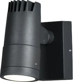 LED-Seinävalaisin Konstsmide Andria 7861-370 8W tummanharmaa