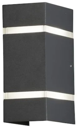 LED-Seinävalaisin Konstsmide Cremona 7998-370 2x3W tummanharmaa