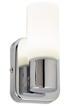 LED-seinävalaisin Limente Puro 70x80x125 mm kromi valkoinen