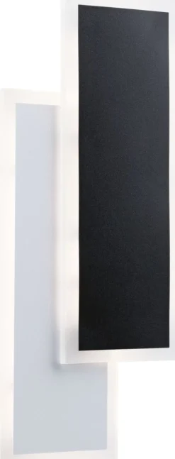LED-seinävalaisin Paulmann 2Form 15x35cm 4000K 1010lm/1010lm 8/8W valkoinen/musta