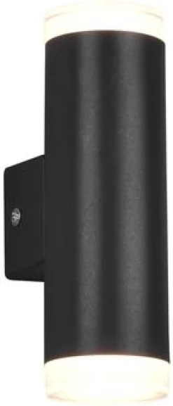 LED-seinävalaisin Trio Ray H2O 2-osainen IP44 3000 K mattamusta