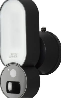 LED-tunnistinvalaisin Konstsmide Smartlight kameralla musta