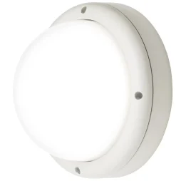 LED-ulkoseinävalaisin Airam Cestus Round, 20W/840, Ø261x140mm, IP65, valkoinen/opaali