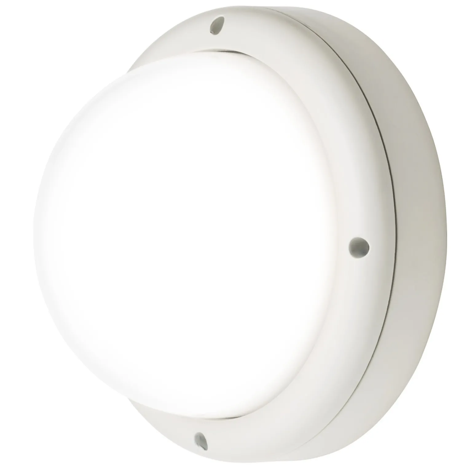 LED-ulkoseinävalaisin Airam Cestus Round, 20W/840, Ø261x140mm, IP65, valkoinen/opaali