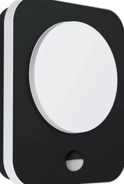 LED-Ulkoseinävalaisin Eglo Madriz 23x19cm musta/valkoinen liiketunnistin