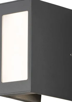 LED-ulkoseinävalaisin Konstsmide Cremona 82x128x172 mm säädettävä antrasiitinharmaa