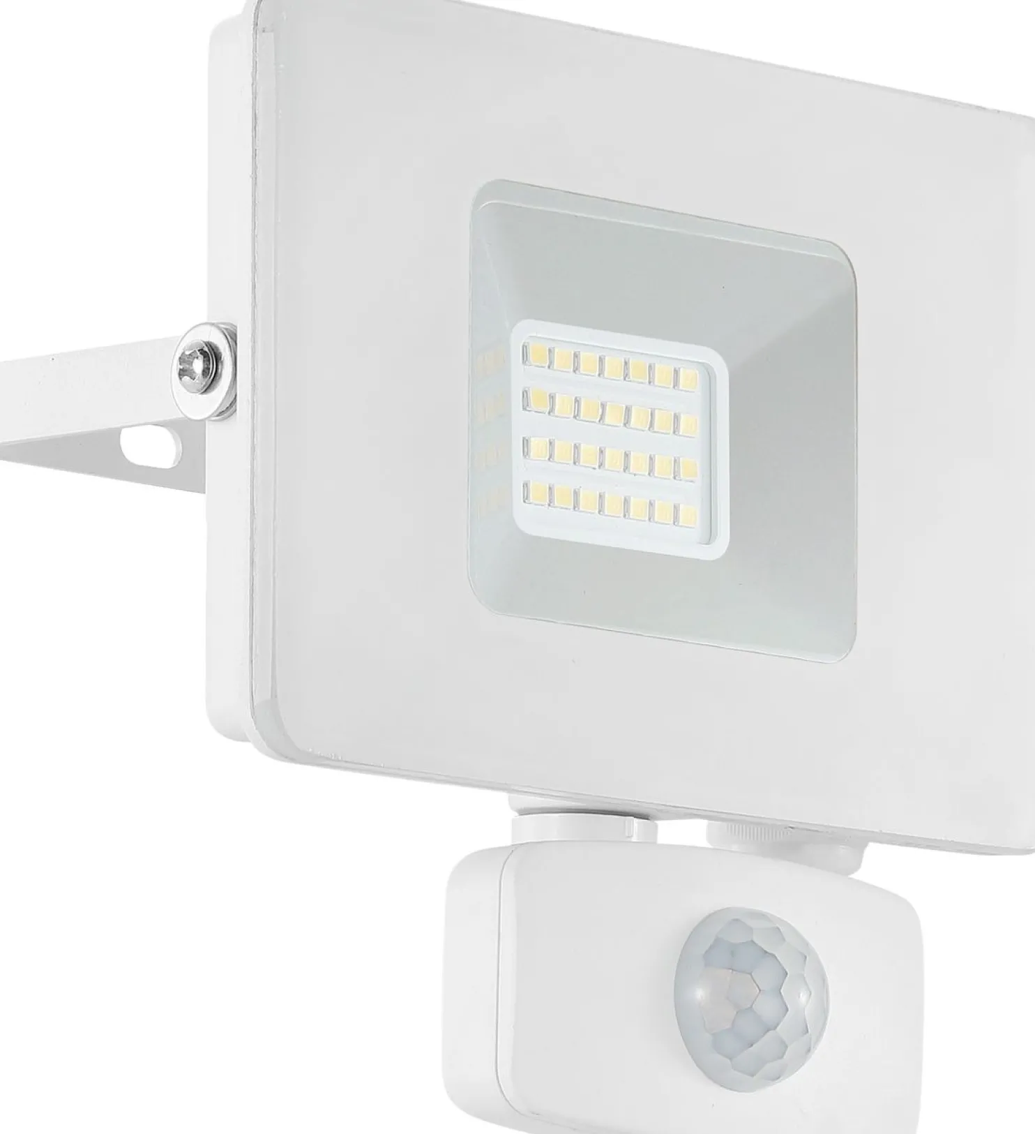 LED-ulkoseinävalaisin/-valonheitin Eglo Faedo 140x130 mm liiketunnistimella valkoinen