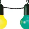 LED-ulkovalosarja Eglo Frosolone, 20-osainen, värikäs
