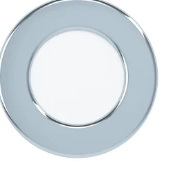 LED-Upotettava plafondi Eglo Fueva 5 Ø8,6cm 3000K kromi pyöreä vaihdettava LED