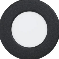LED-Upotettava plafondi Eglo Fueva 5 3000K musta pyöreä vaihdettava LED eri kokoja