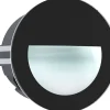LED-Upotettava ulkovalaisin Eglo Aracena Ø12,5cm musta