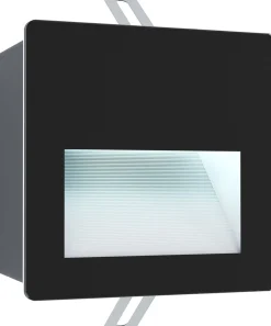 LED-Upotettava ulkovalaisin Eglo Aracena 14x14cm musta