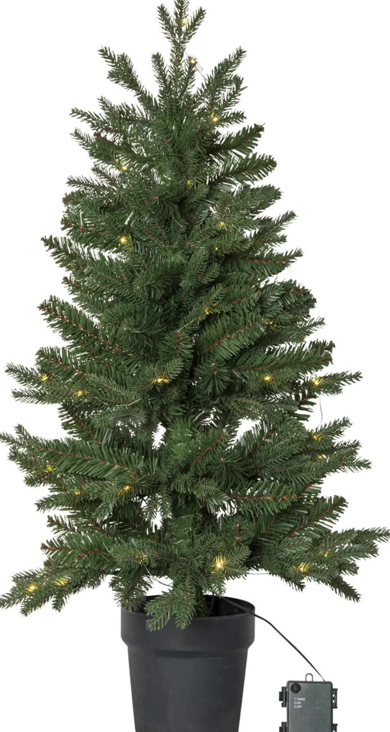 LED-valaistu joulukuusi Star Trading Byske, 90cm, vihreä